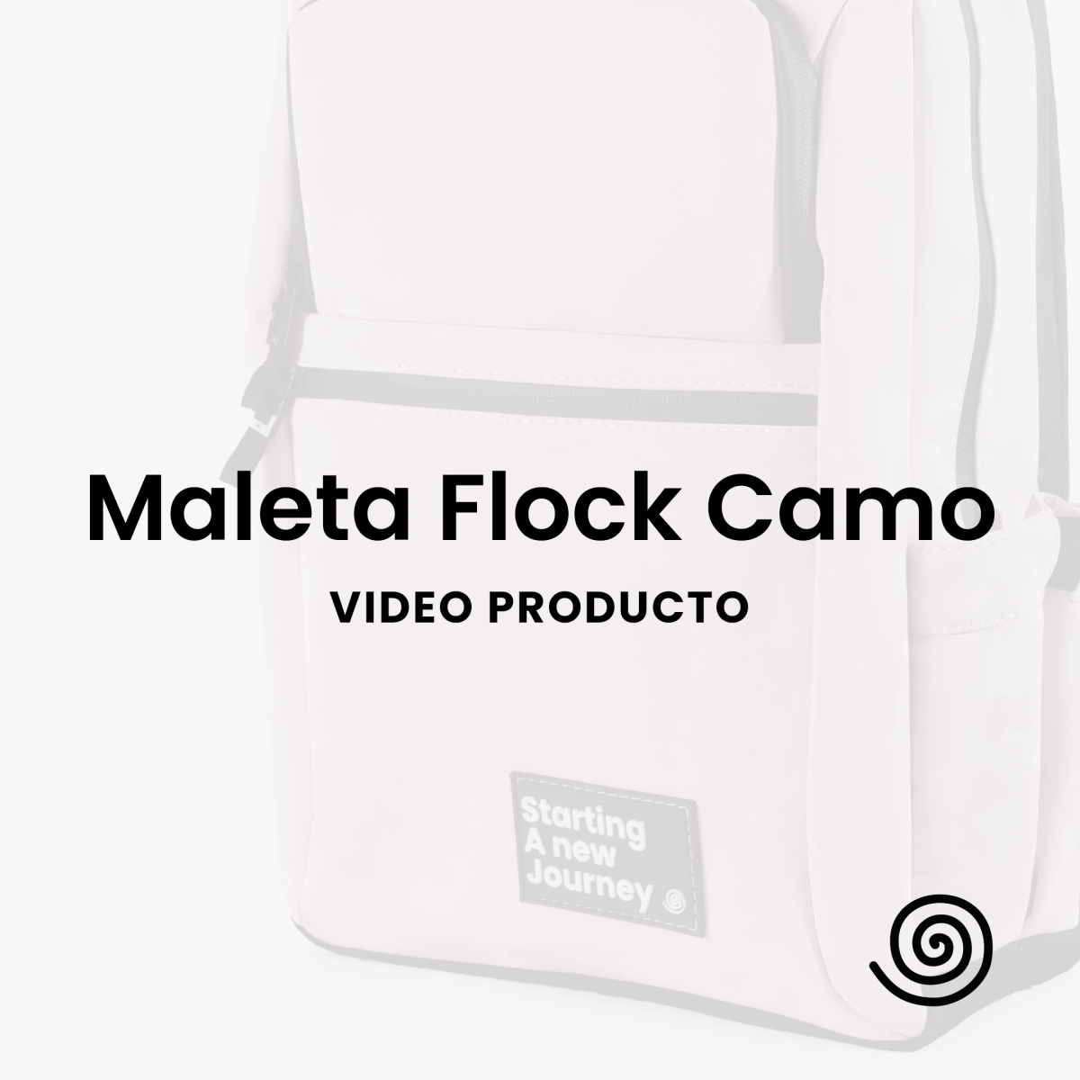 Morral Flock Camo Negro