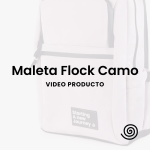 Morral Flock Camo Negro