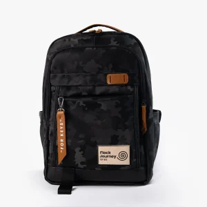 Morral Traveler Camo Negro Frente