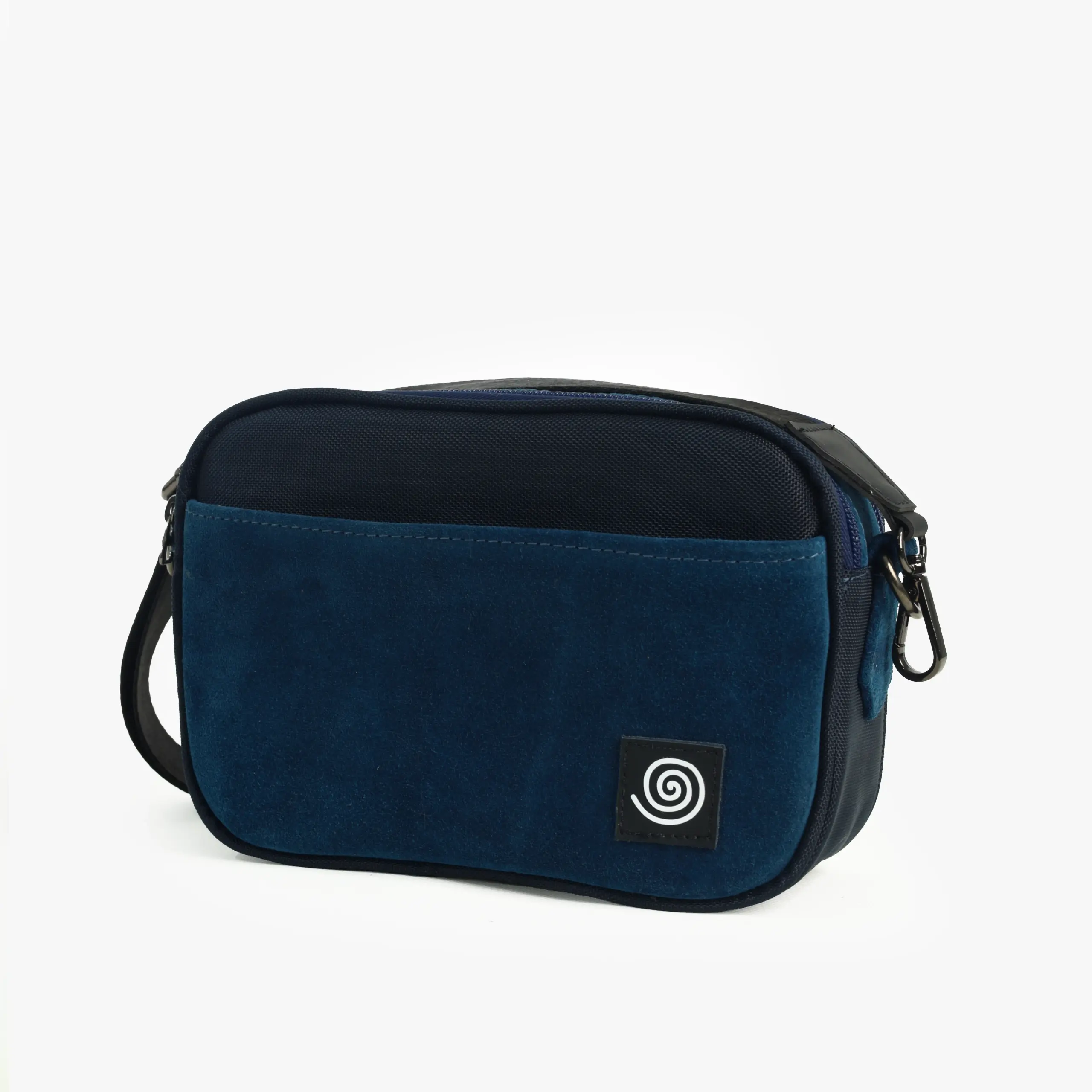 Crossbody Kairos Nubuk Azul