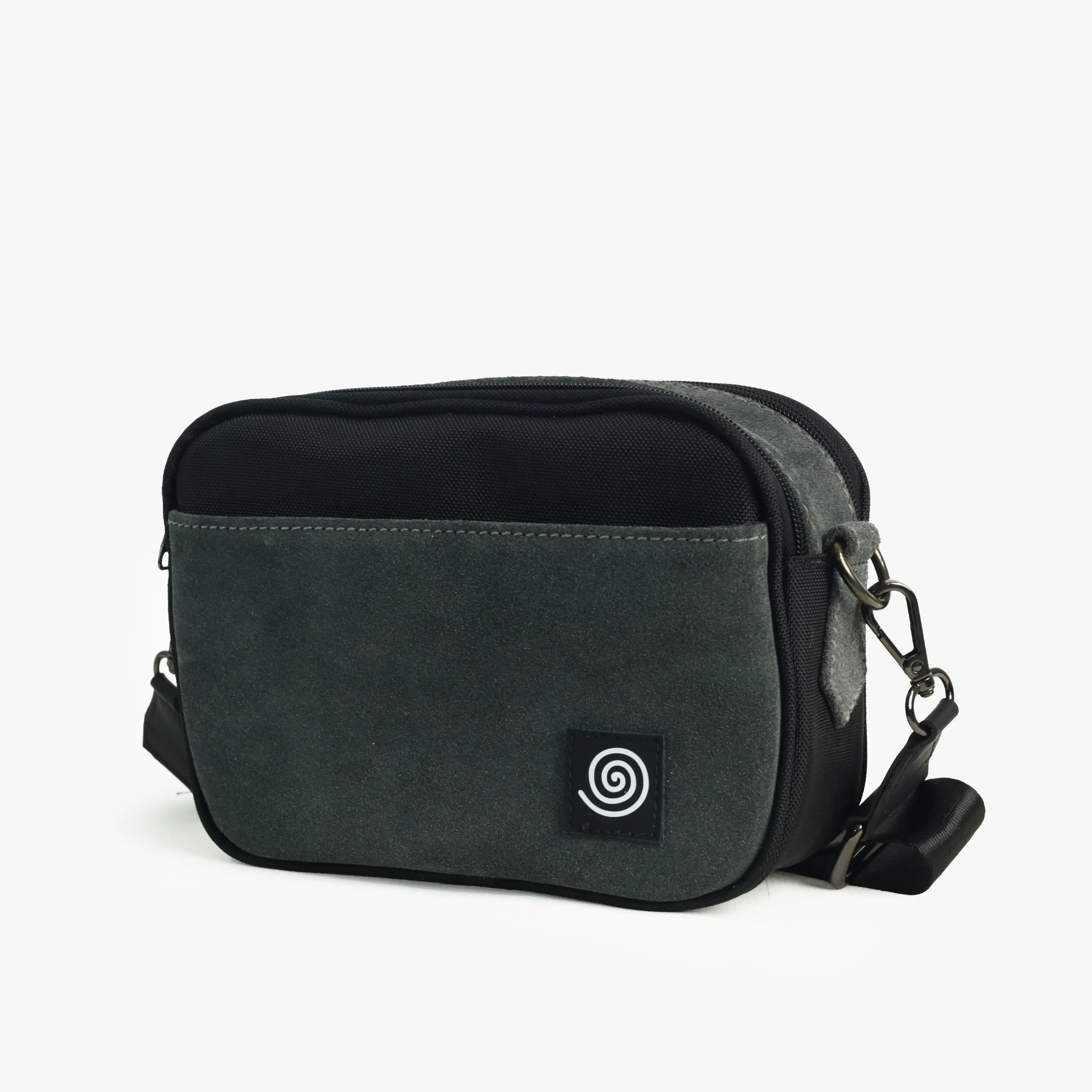 Crossbody Kairos Nubuk Negro