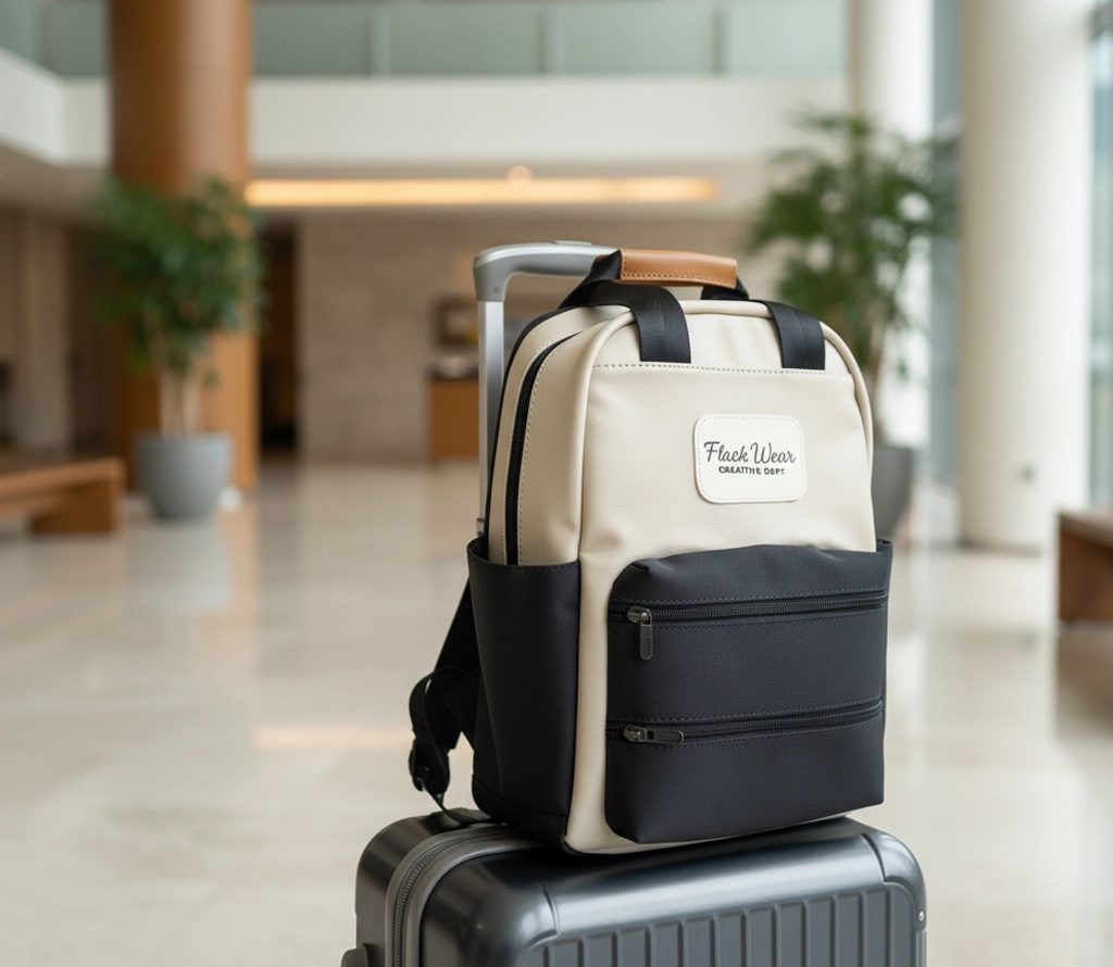 Totepack Cora navy Taupe Viaje