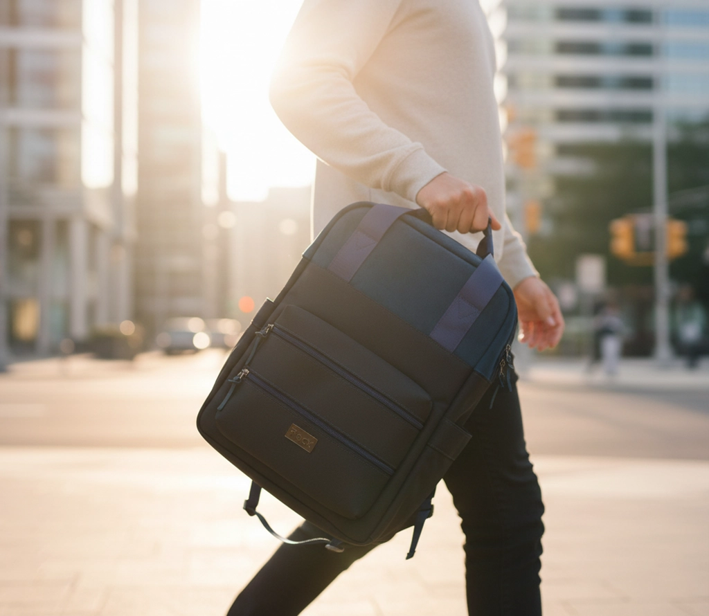 Morral Kairos Nubuk Azul Calle