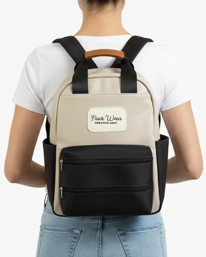 Totepack Cora Navy Taupe Modelo